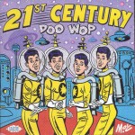 Cartoon of teen astronauts singing in a doo wop musical group